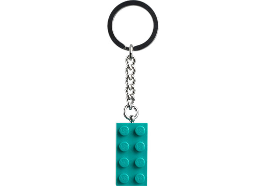 Lego 854303 Schlüsselanhänger Blaugrüner 2x4 Stein