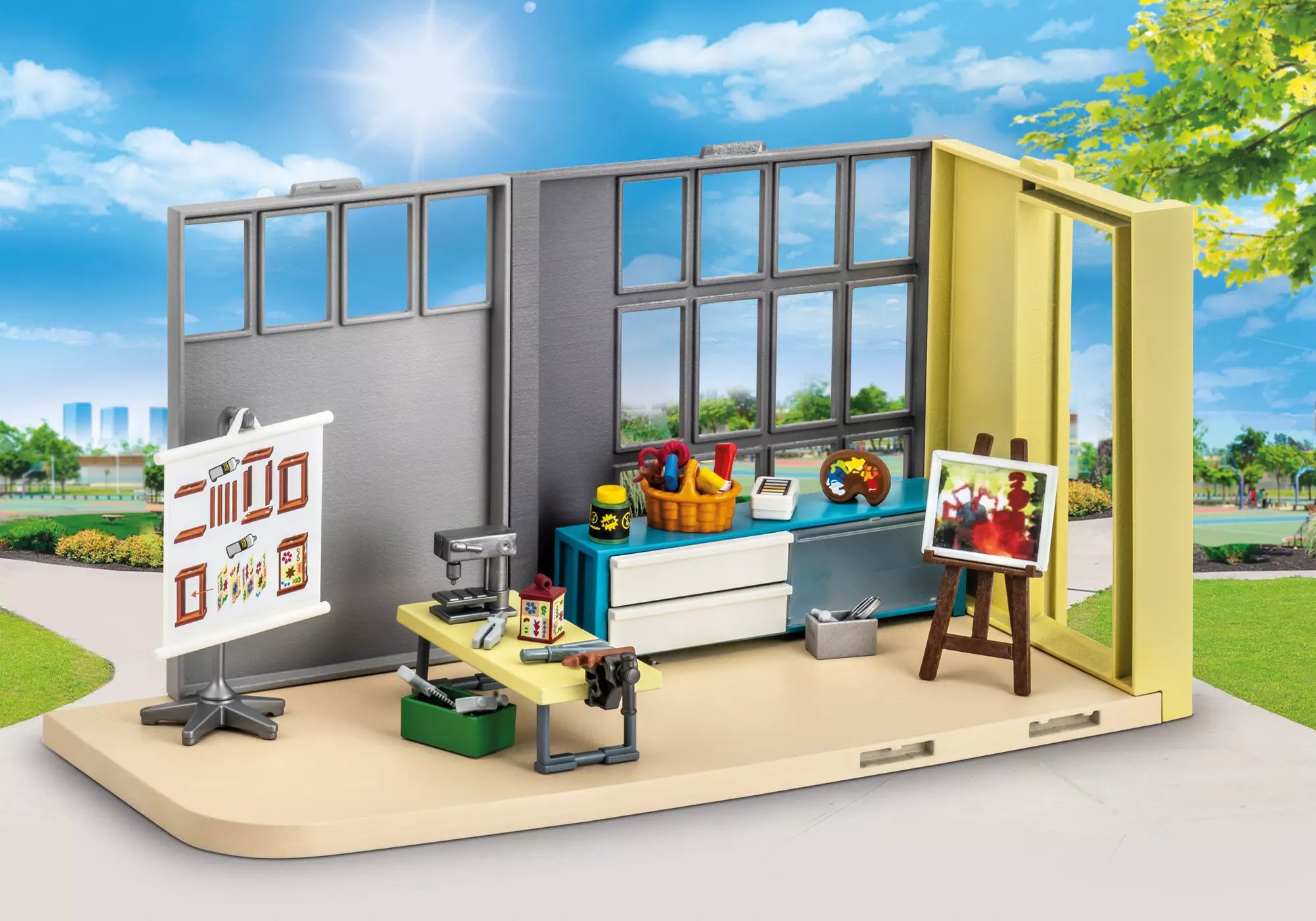 Playmobil 1032 City Life Etagenerweiterung/Kunstunterricht Schule (Folienverpackung) - plegobil