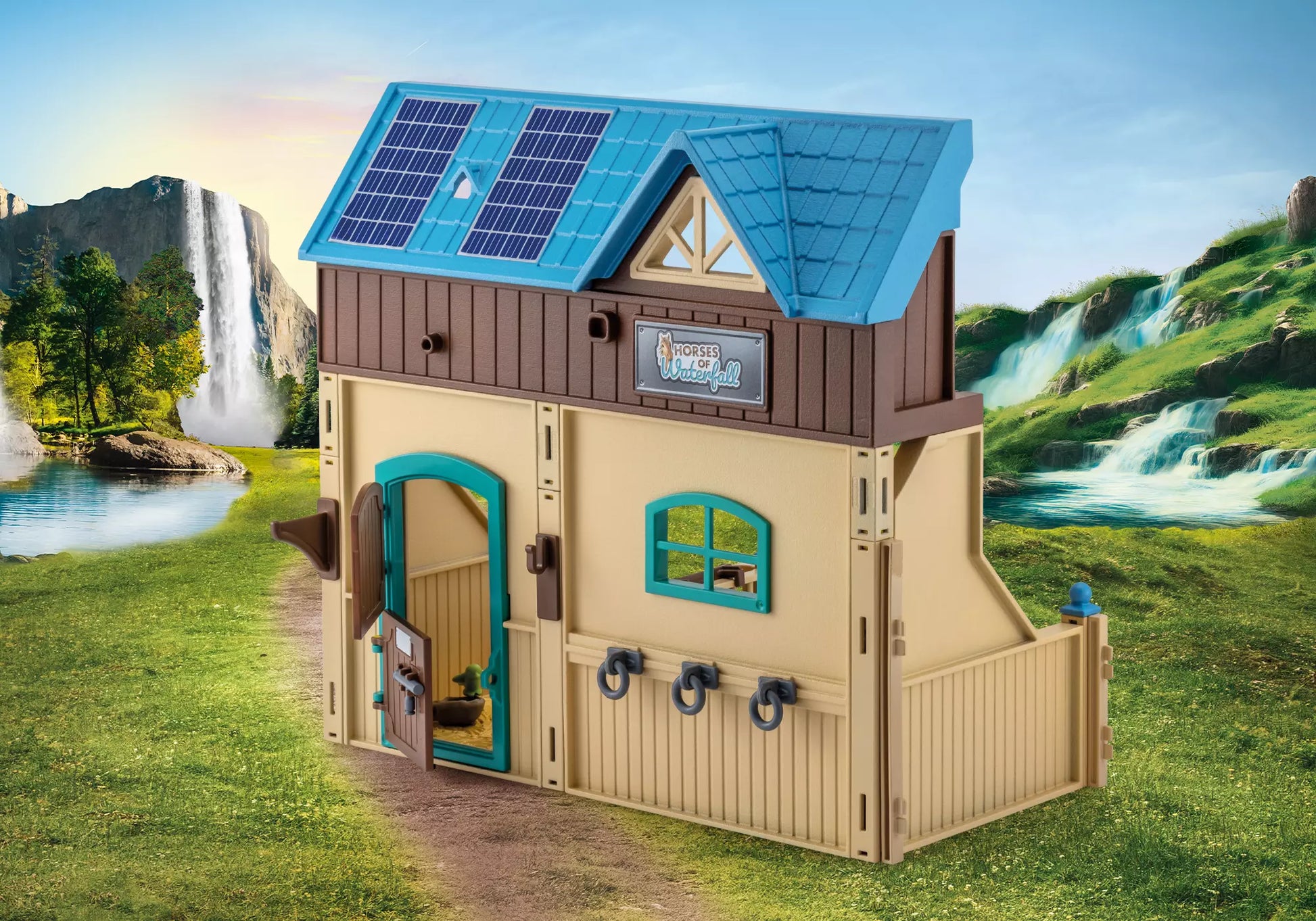 Playmobil 1036 Horses of Waterfall Anbau-Stall (Folienverpackung) - plegobil