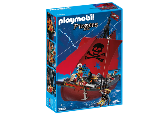 Playmobil 3900 Pirates Rotes Piratenschiff - plegobil