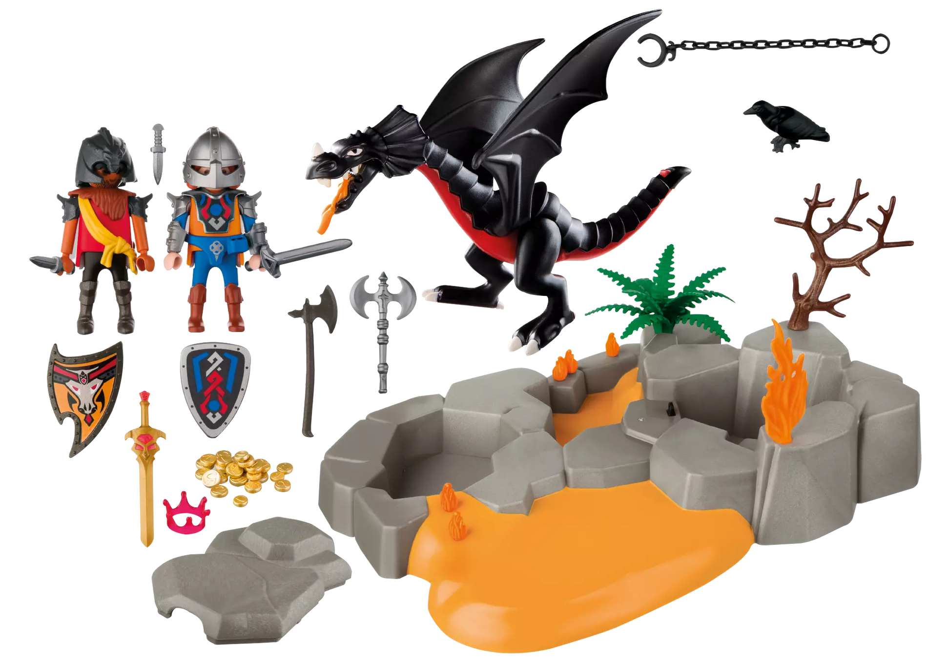 Playmobil 4006 Sammlerstück SuperSet SuperSet Drachenfels - plegobil