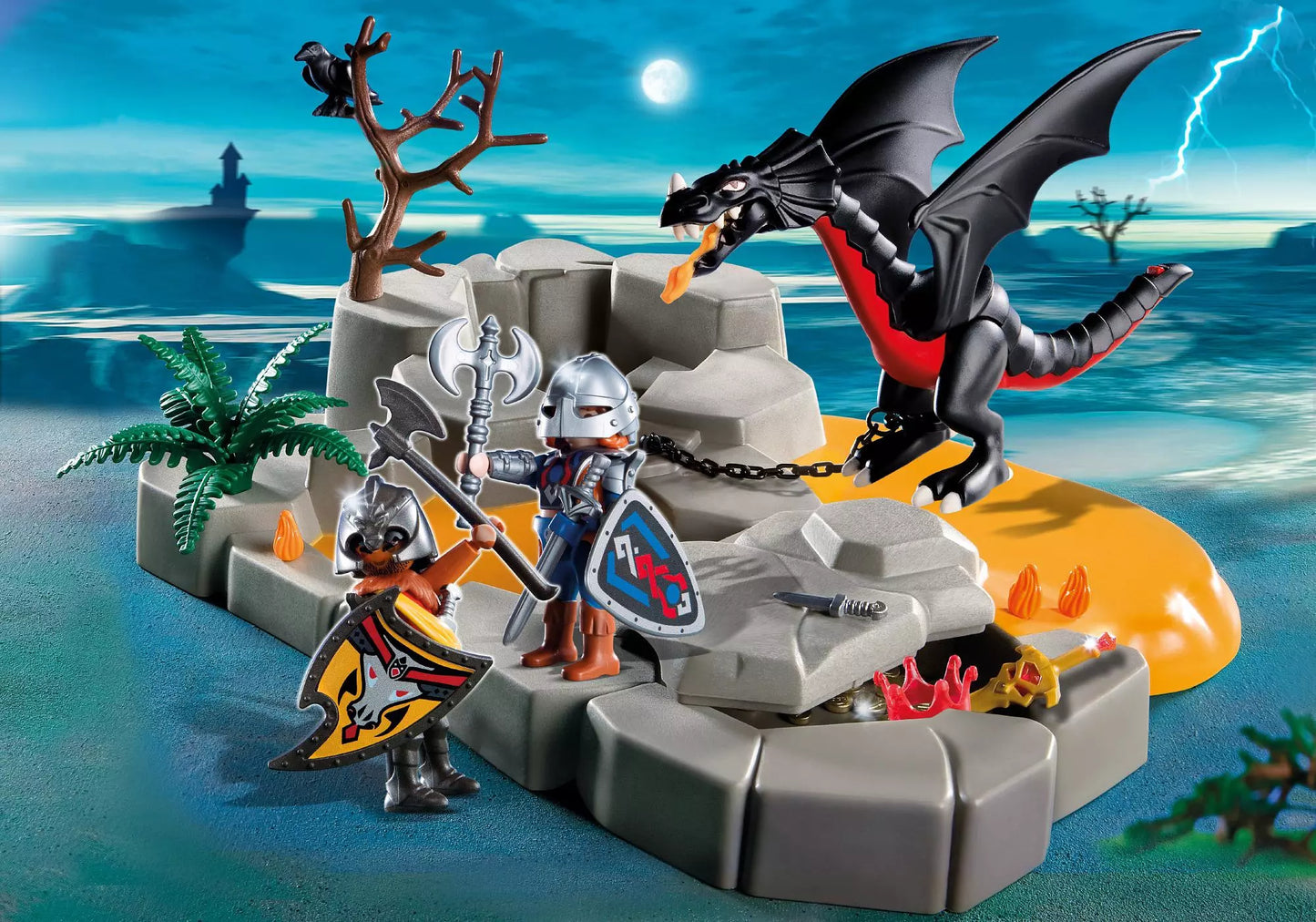 Playmobil 4006 Sammlerstück SuperSet SuperSet Drachenfels - plegobil