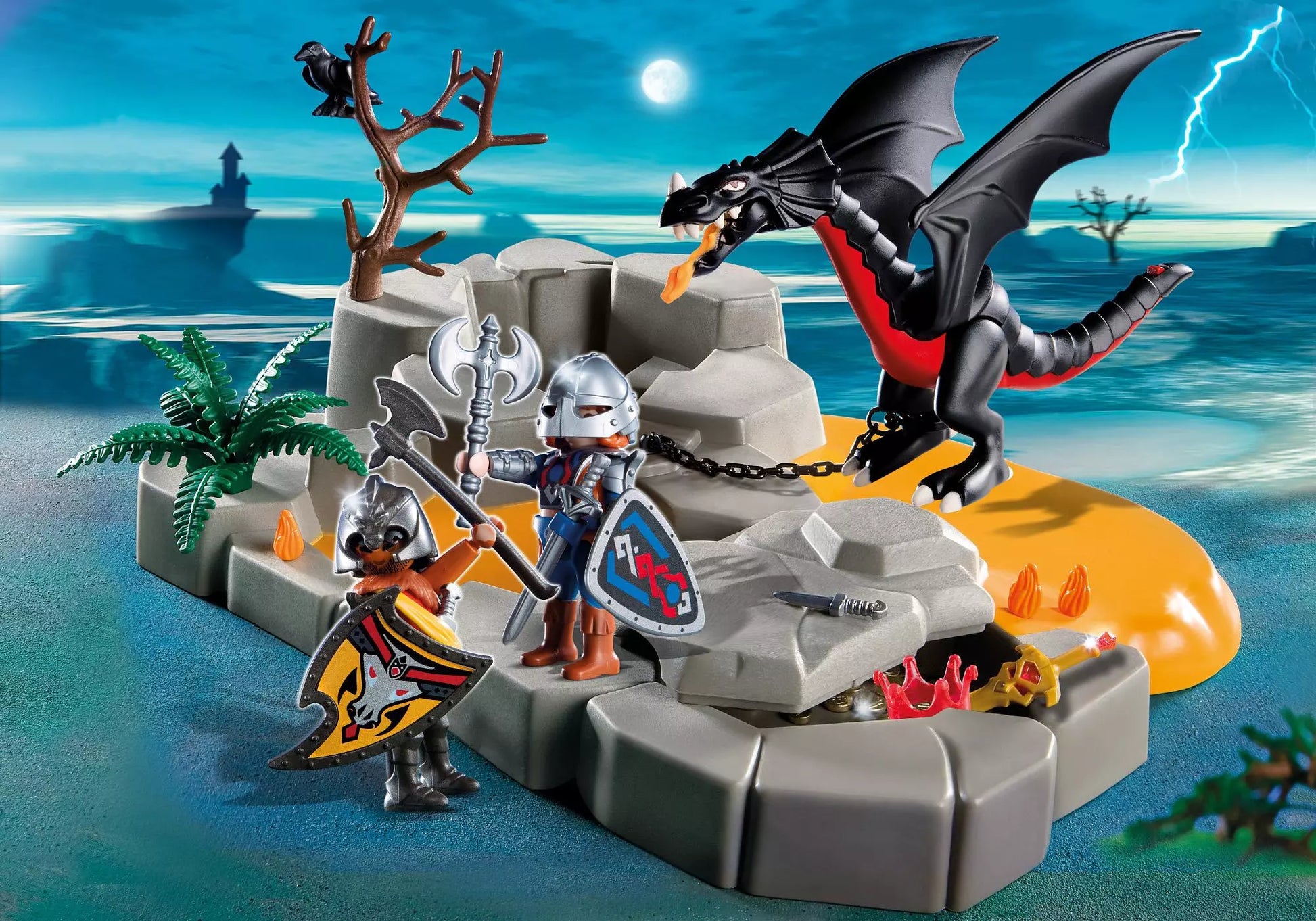 Playmobil 4006 Sammlerstück SuperSet SuperSet Drachenfels - plegobil