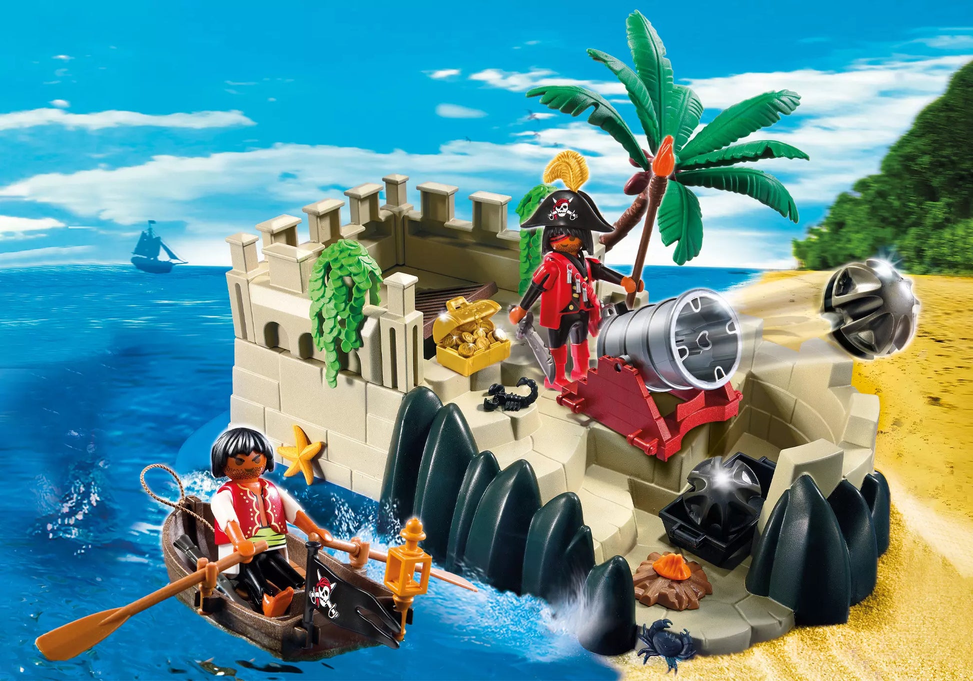 Playmobil 4007 Sammlerstück Pirates SuperSet Piratenfestung - plegobil