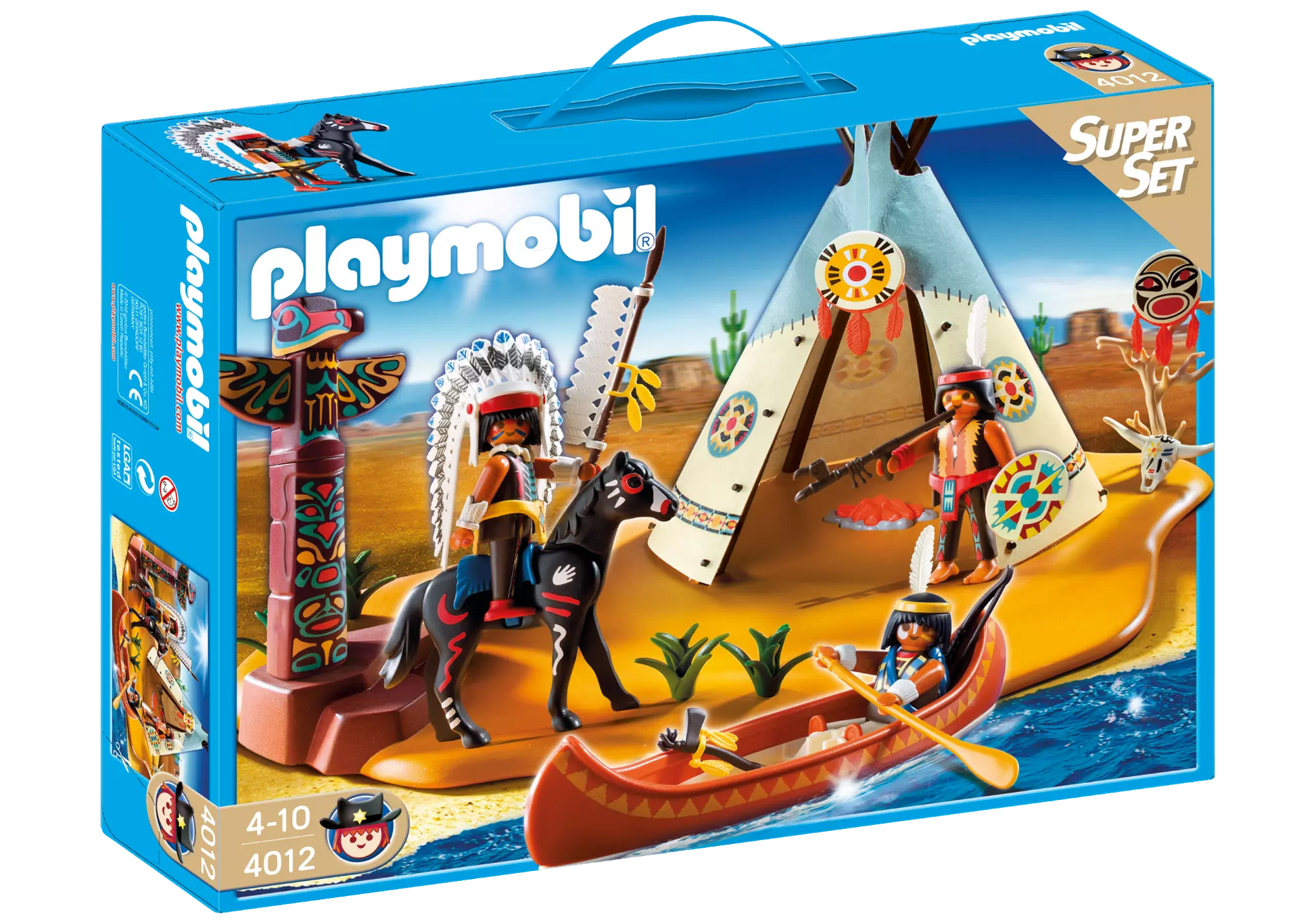 Playmobil 4012 Sammlerstück Western SuperSet Indianerlager - plegobil