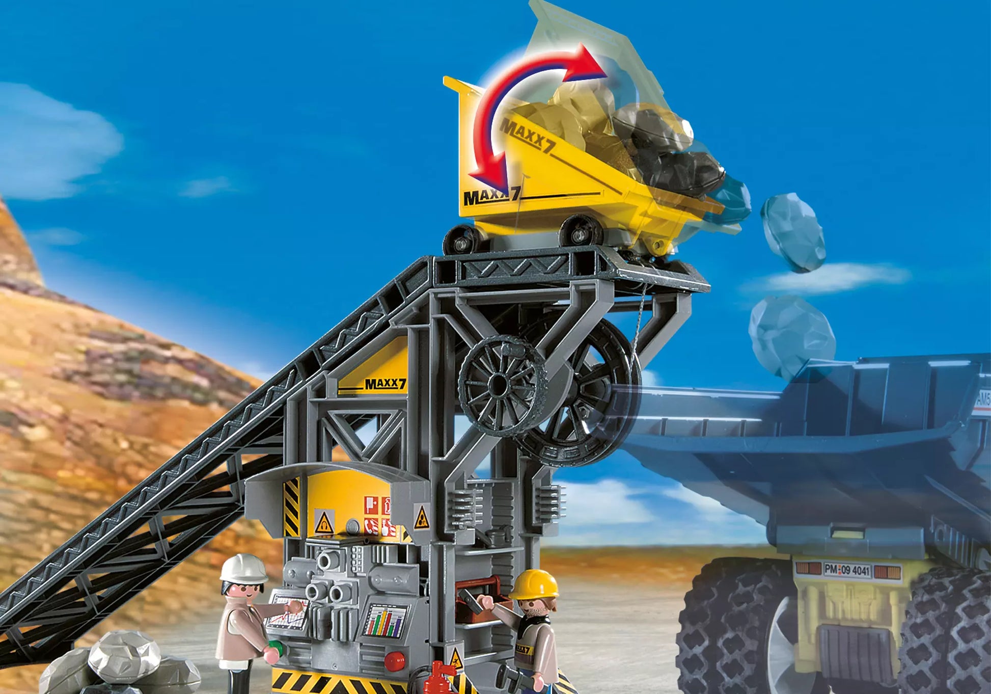 Playmobil 4041 City Action Förderanlage mit Kompaktlader - plegobil