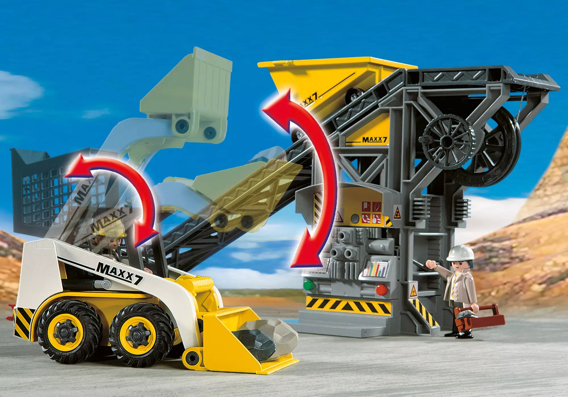Playmobil 4041 City Action Förderanlage mit Kompaktlader - plegobil
