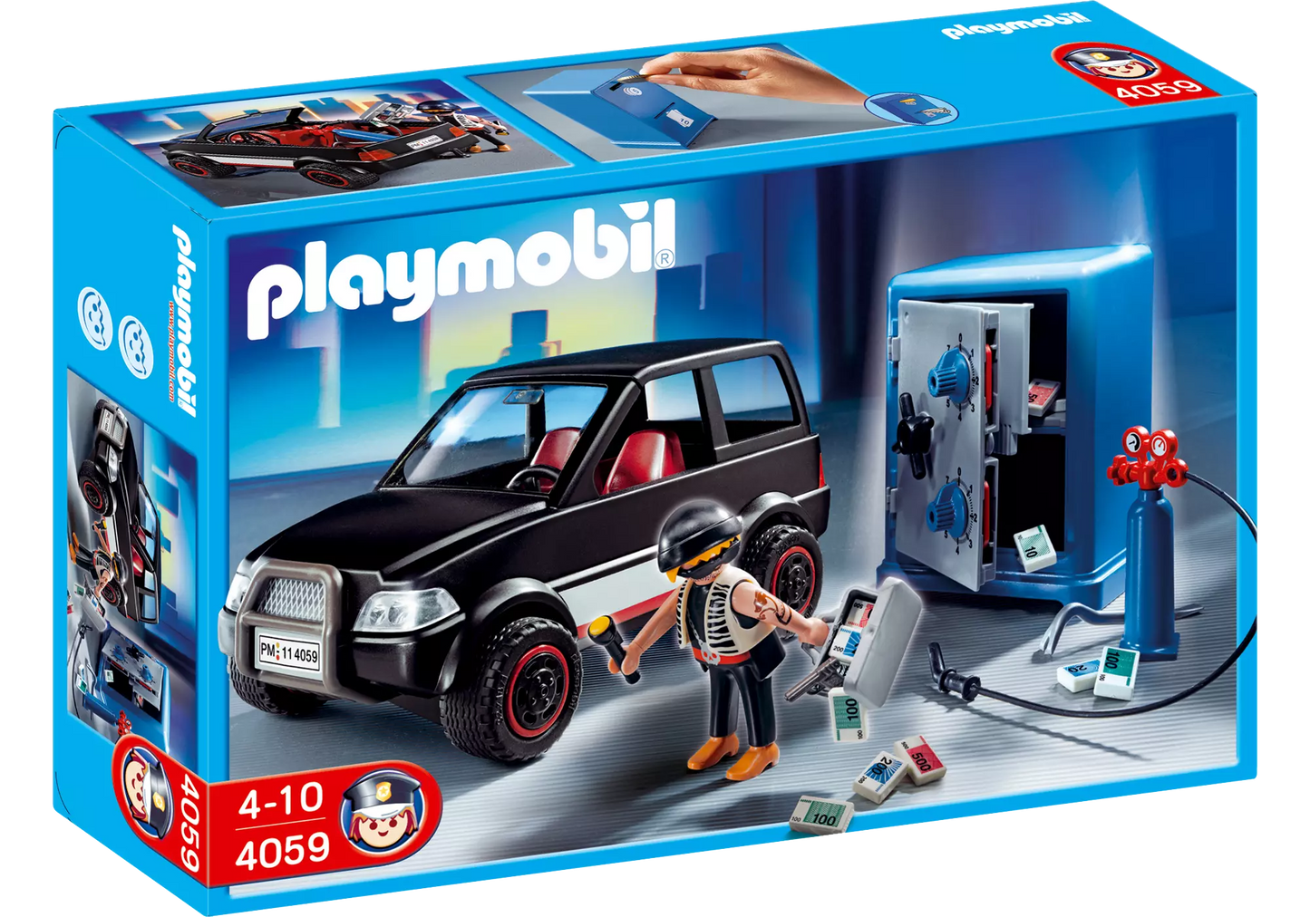 Playmobil 4059 Sammlerstück City Action Tresorknacker mit Fluchtfahrzeug - plegobil