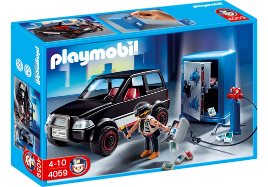 Playmobil 4059 Sammlerstück City Action Tresorknacker mit Fluchtfahrzeug - plegobil