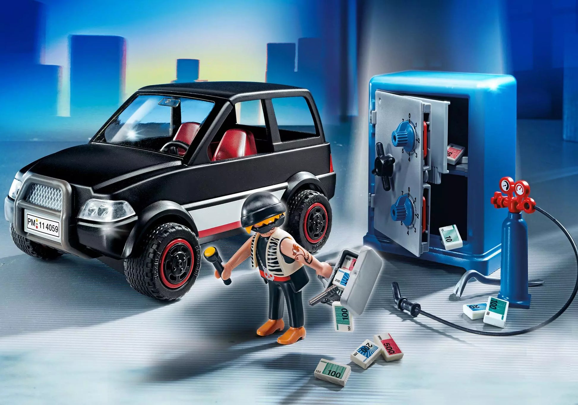 Playmobil 4059 Sammlerstück City Action Tresorknacker mit Fluchtfahrzeug - plegobil