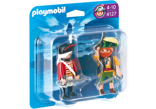 Playmobil 4127 Sammlerstück Pirates DuoPack Pirat und Rotrock - plegobil