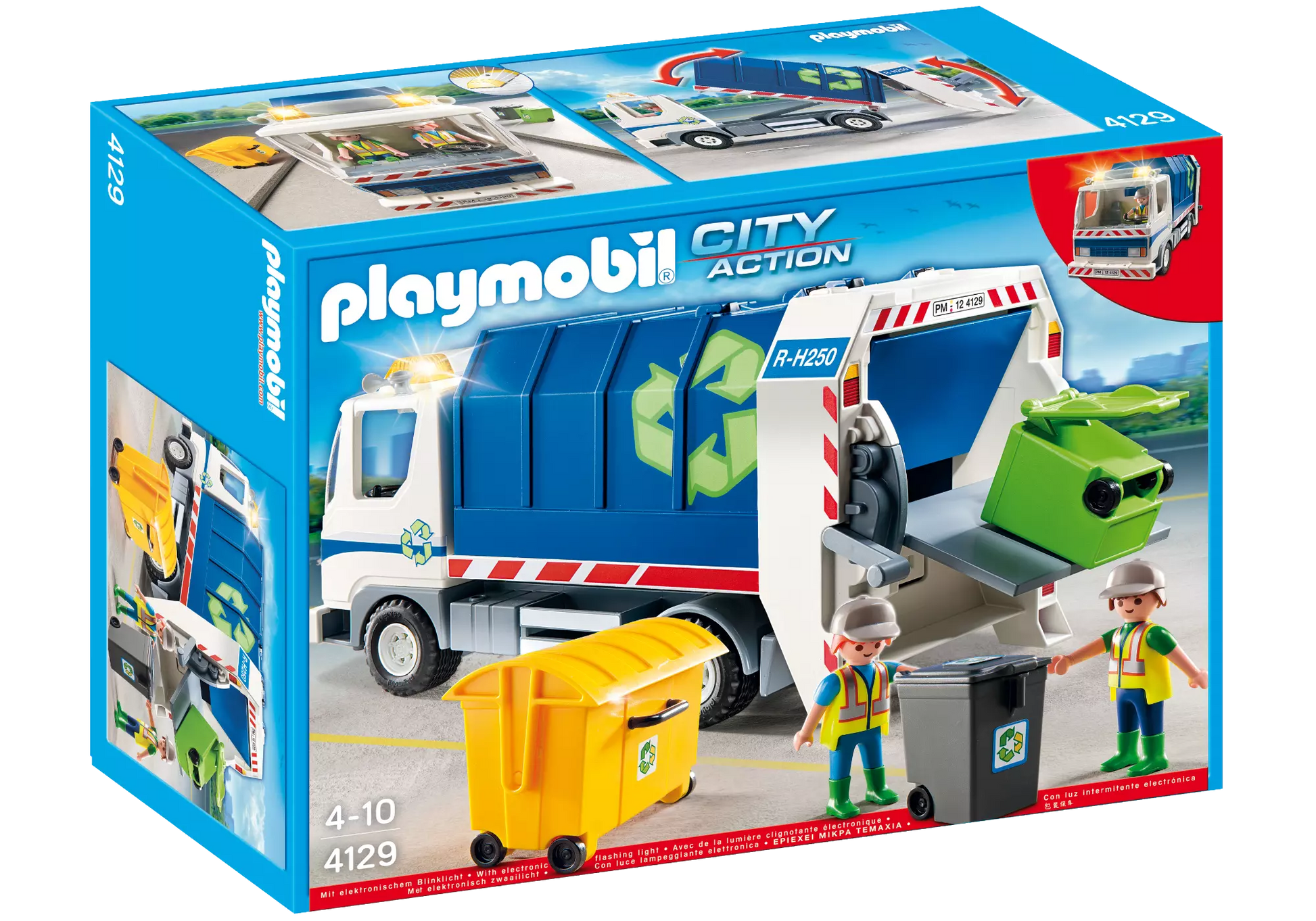 Playmobil 4129 Sammlerstück City Life Recycling-Fahrzeug mit Blinklicht - plegobil