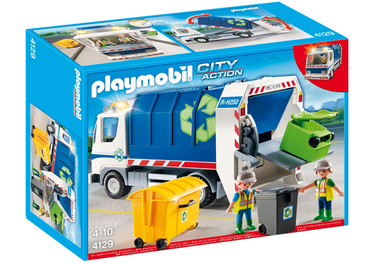 Playmobil 4129 Sammlerstück City Life Recycling-Fahrzeug mit Blinklicht - plegobil
