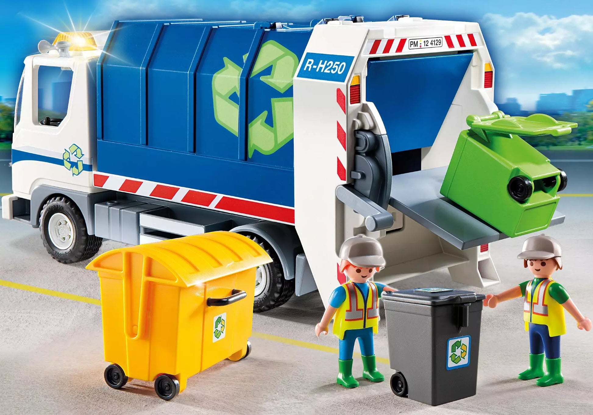 Playmobil 4129 Sammlerstück City Life Recycling-Fahrzeug mit Blinklicht - plegobil
