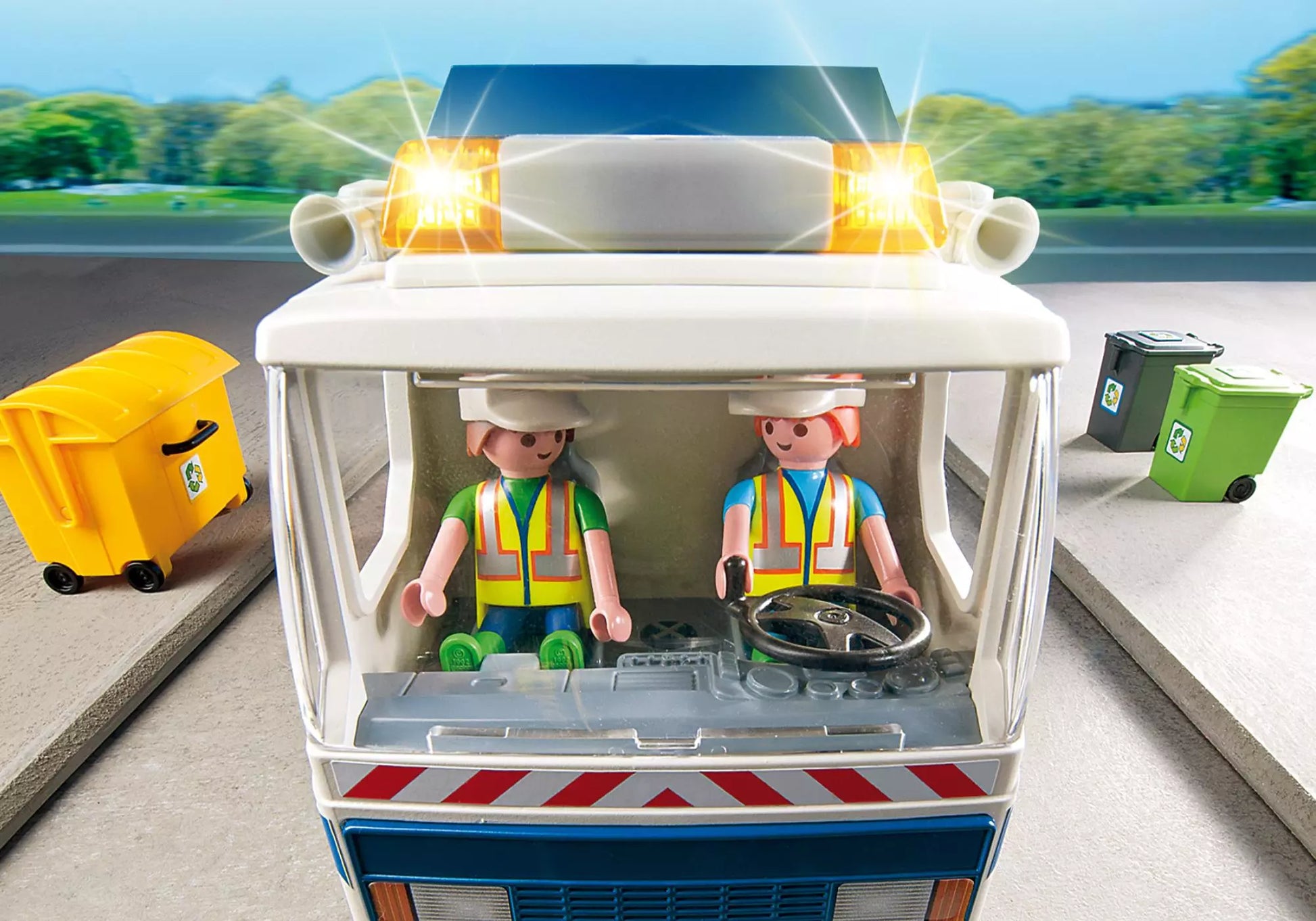 Playmobil 4129 Sammlerstück City Life Recycling-Fahrzeug mit Blinklicht - plegobil
