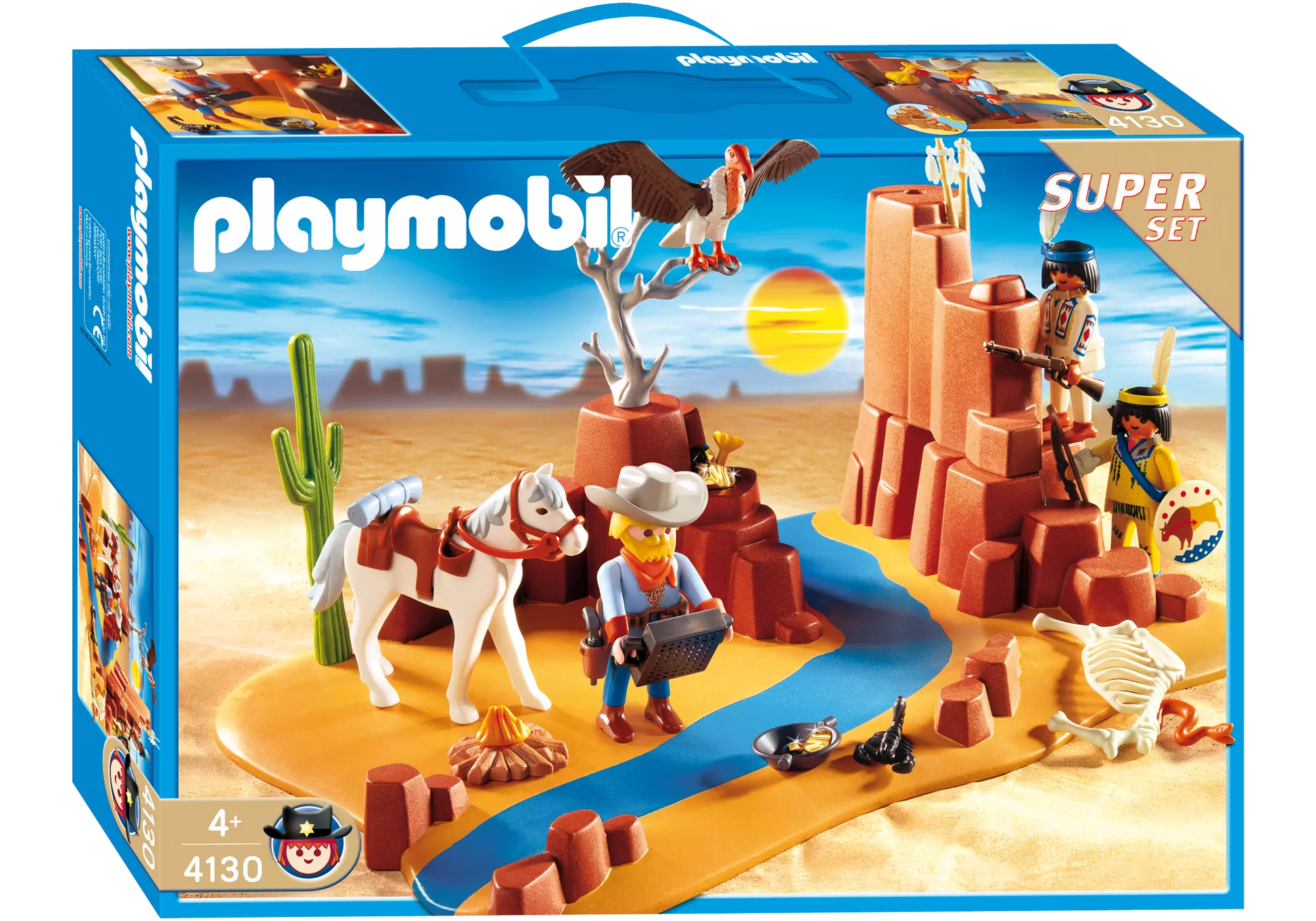 Playmobil 4130 Sammlerstück Western SuperSet Westernlandschaft - plegobil