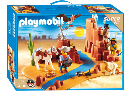 Playmobil 4130 Sammlerstück Western SuperSet Westernlandschaft - plegobil