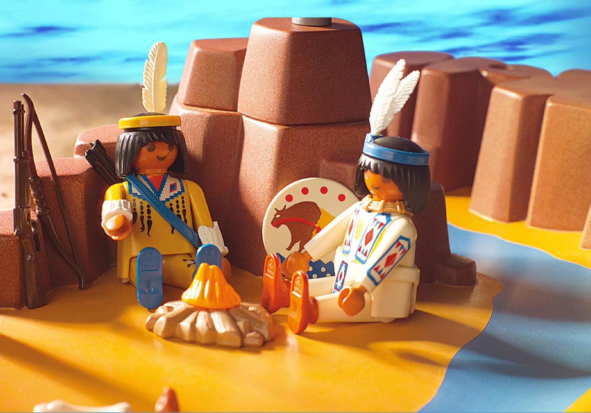 Playmobil 4130 Sammlerstück Western SuperSet Westernlandschaft - plegobil