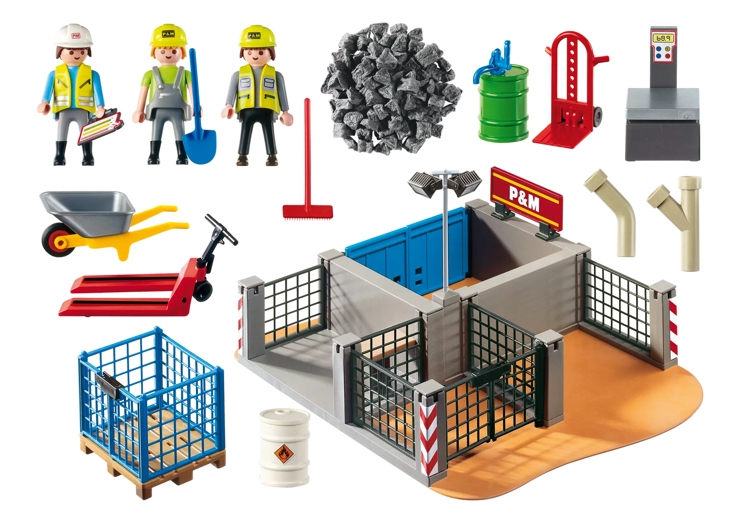 Playmobil 4135 Sammlerstück Super Set Bauhof - plegobil