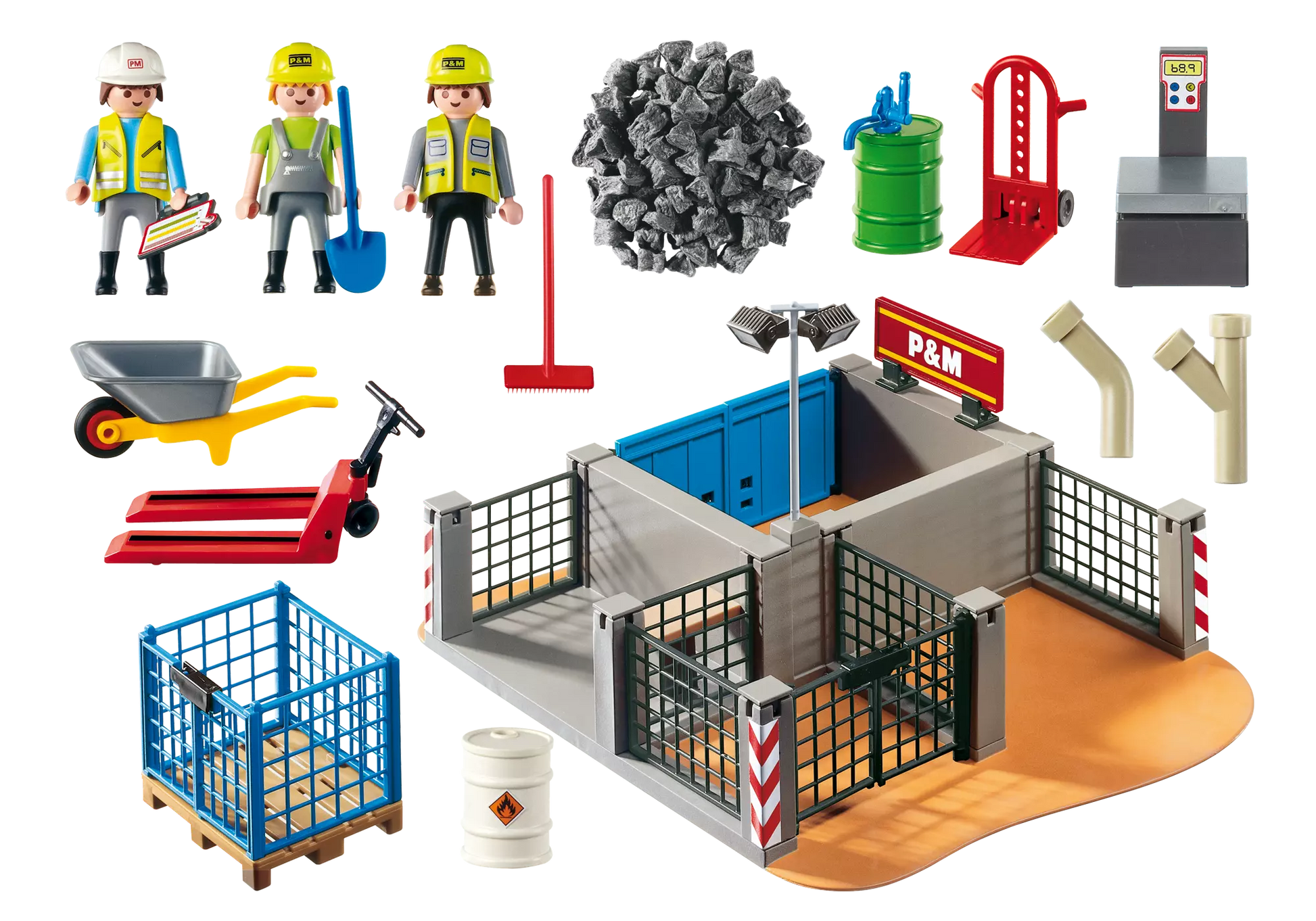 Playmobil 4135 Sammlerstück Super Set Bauhof - plegobil