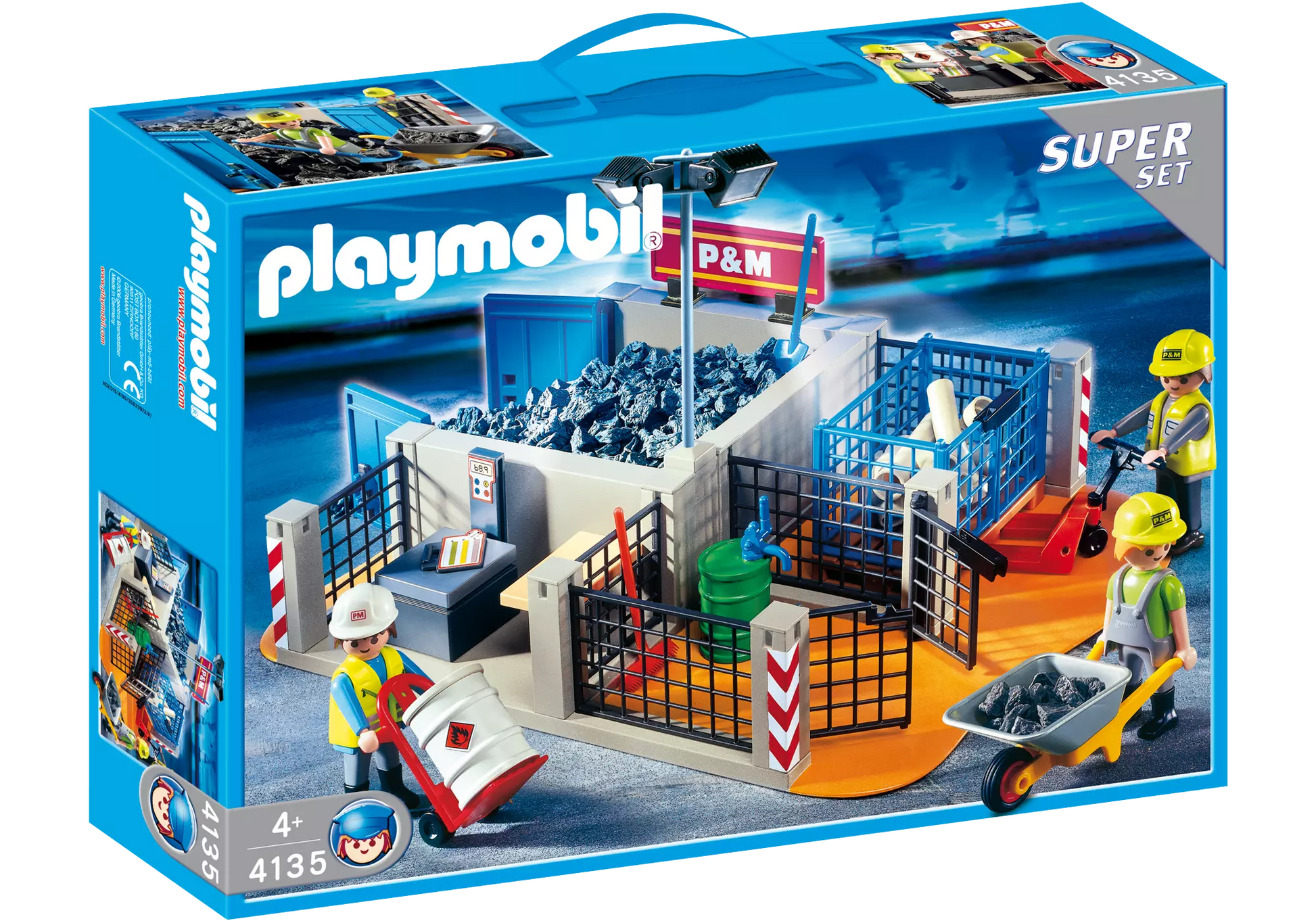 Playmobil 4135 Sammlerstück Super Set Bauhof - plegobil