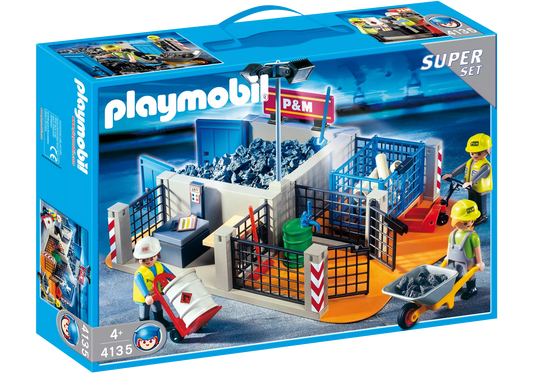 Playmobil 4135 Sammlerstück Super Set Bauhof - plegobil