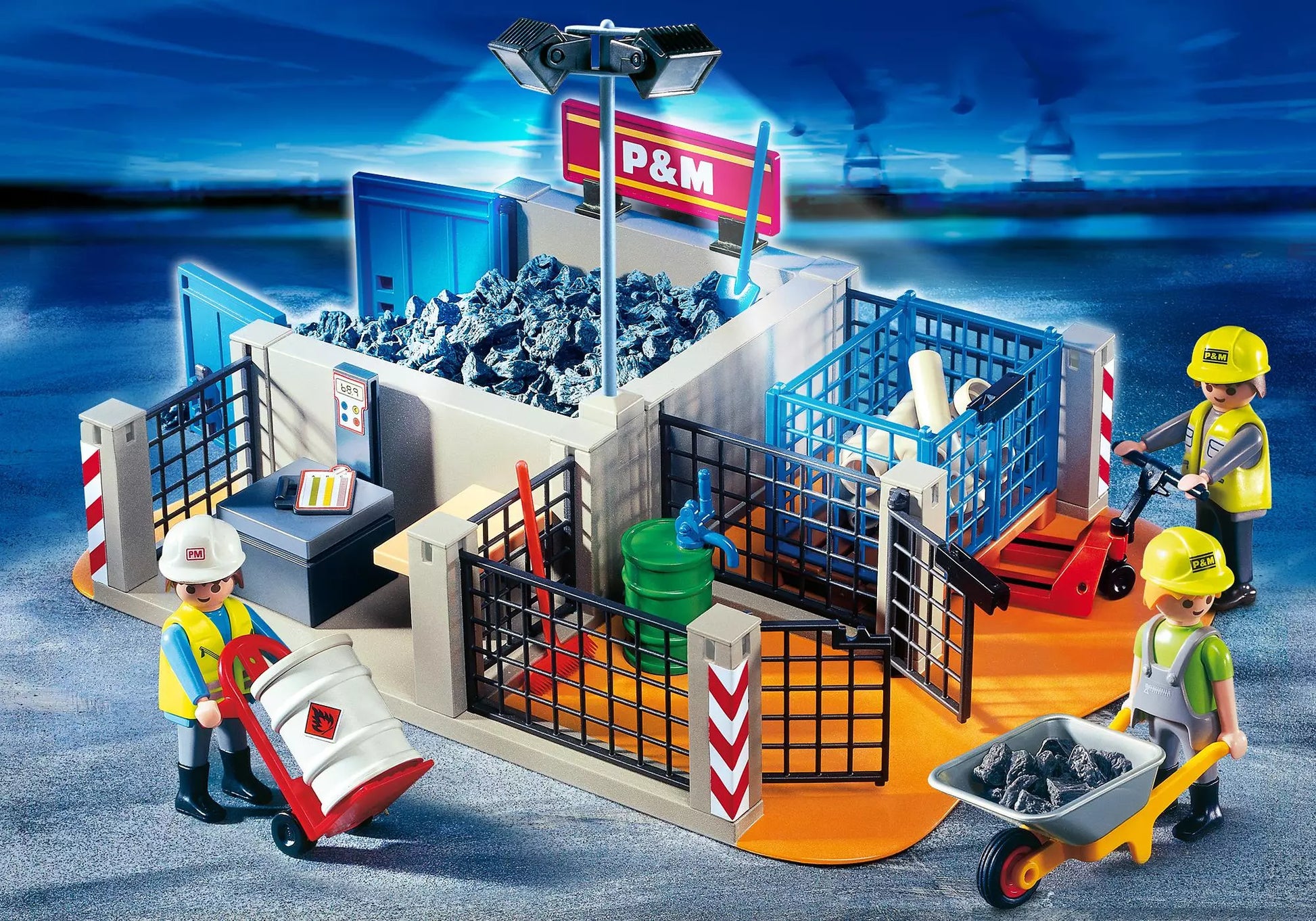 Playmobil 4135 Sammlerstück Super Set Bauhof - plegobil