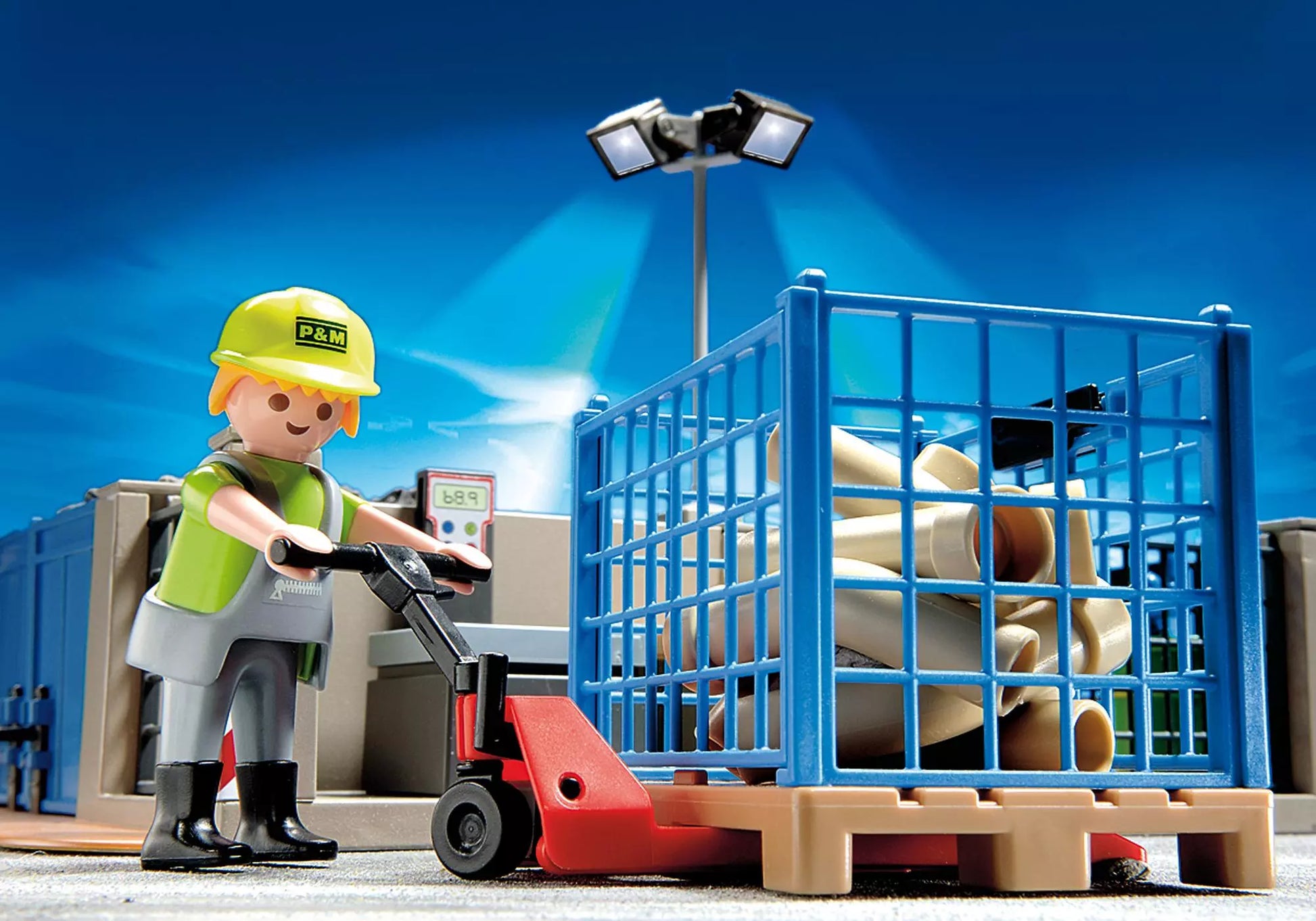 Playmobil 4135 Sammlerstück Super Set Bauhof - plegobil