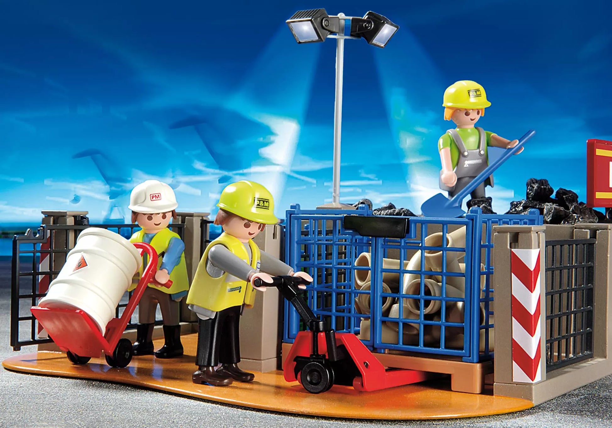 Playmobil 4135 Sammlerstück Super Set Bauhof - plegobil