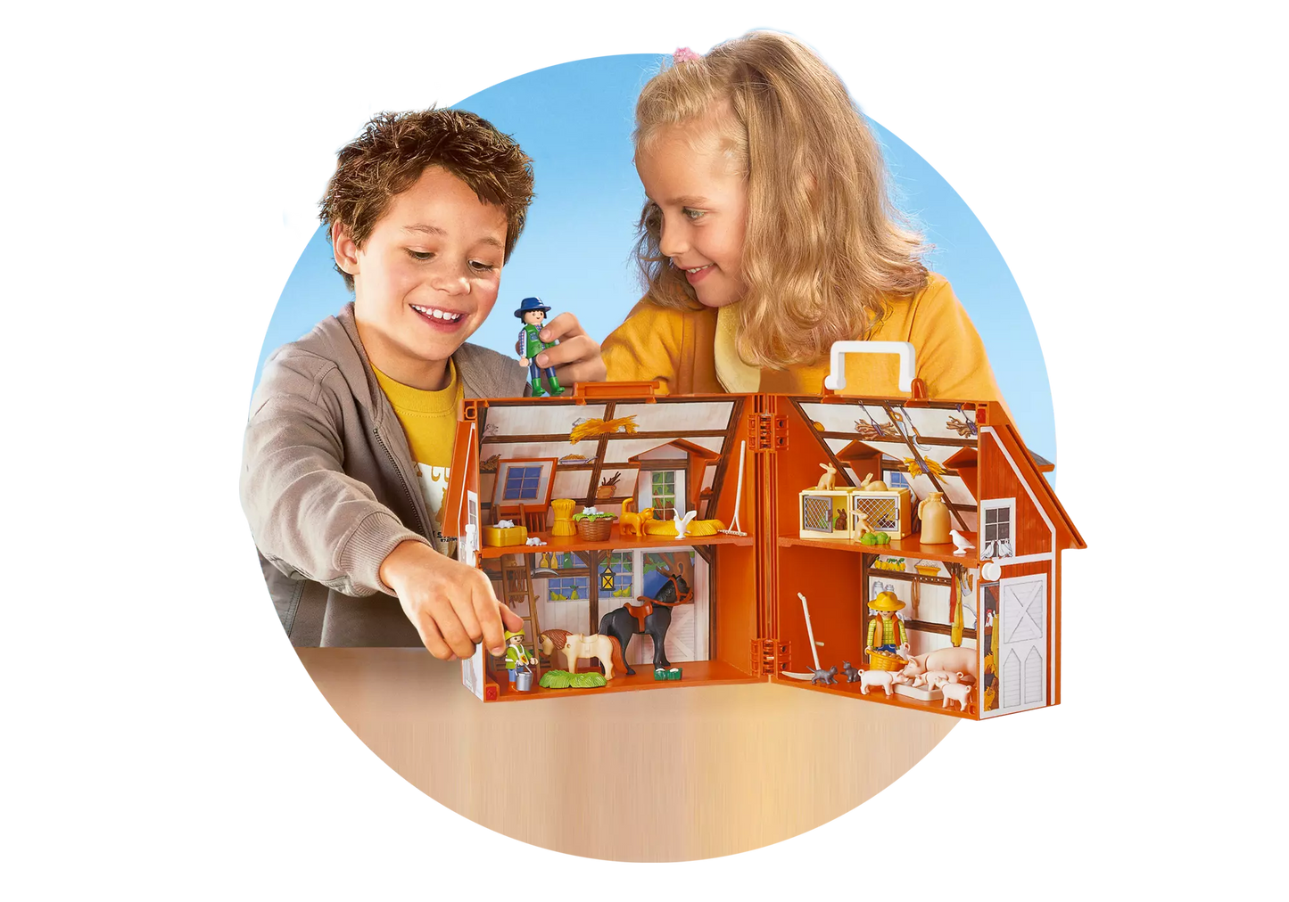 Playmobil 4142 Sammlerstück Mitnehm Bauernhof - plegobil