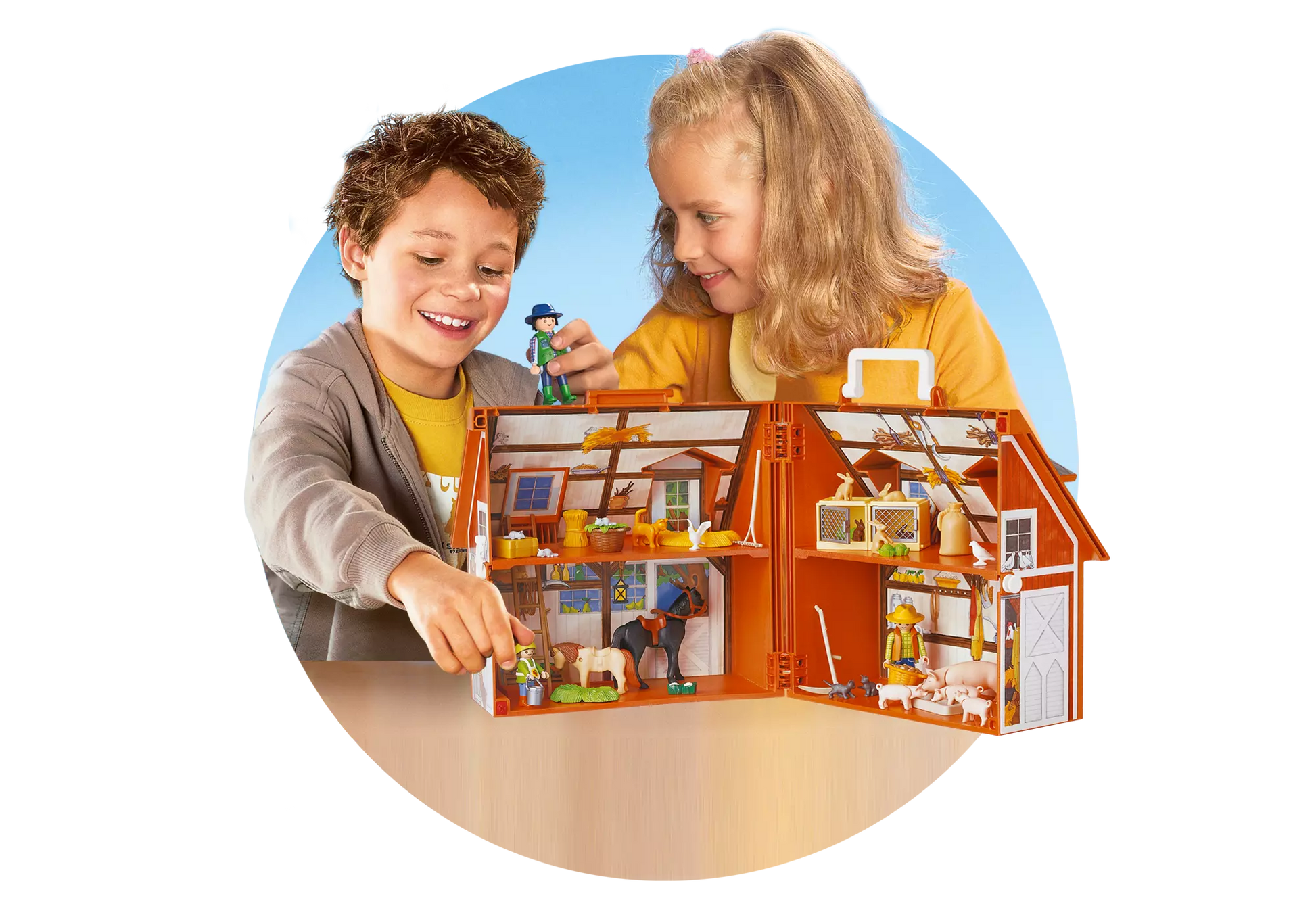 Playmobil 4142 Sammlerstück Mitnehm Bauernhof - plegobil