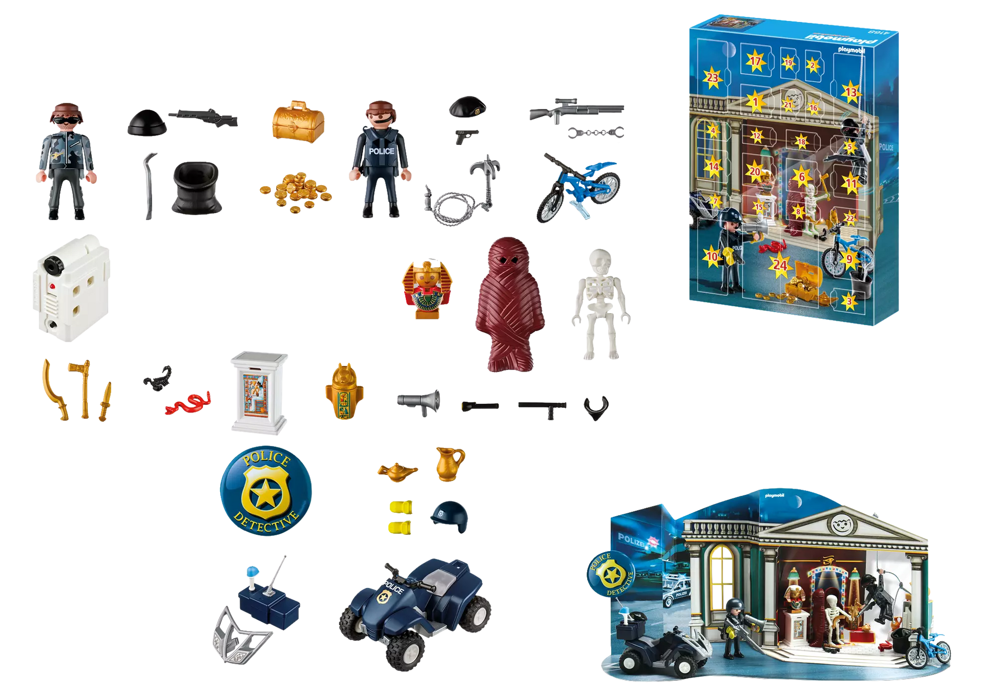 Playmobil 4168 Sammlerstück Adventskalender Polizeialarm im Museum - plegobil