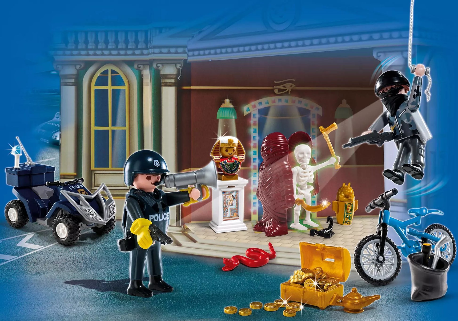 Playmobil 4168 Sammlerstück Adventskalender Polizeialarm im Museum - plegobil