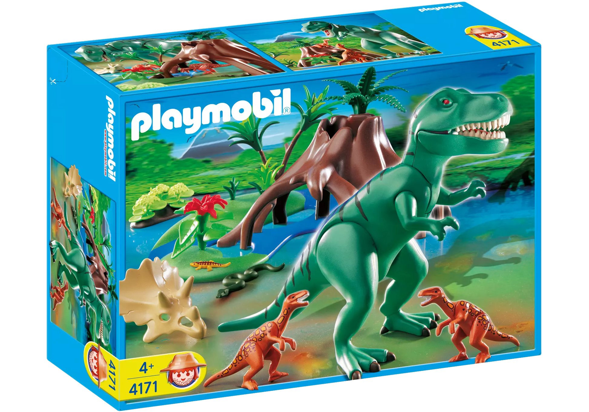 Playmobil 4171 Sammlerstück T-Rex mit Velociraptoren - plegobil