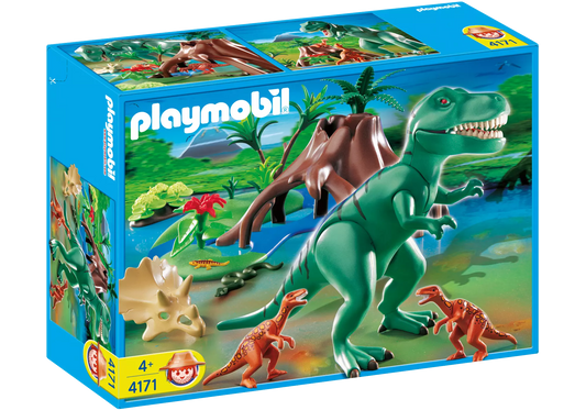 Playmobil 4171 Sammlerstück T-Rex mit Velociraptoren - plegobil