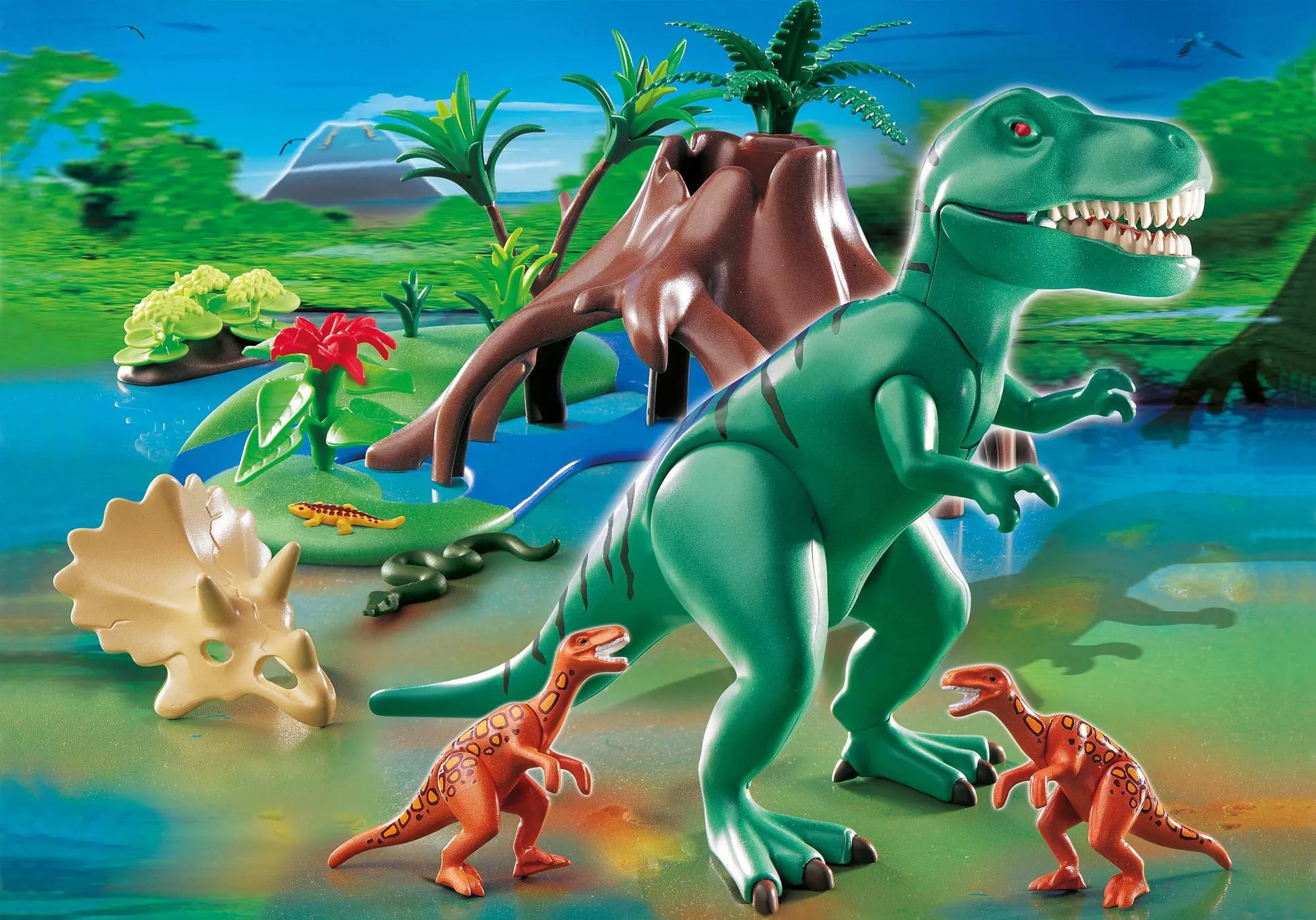 Playmobil 4171 Sammlerstück T-Rex mit Velociraptoren - plegobil