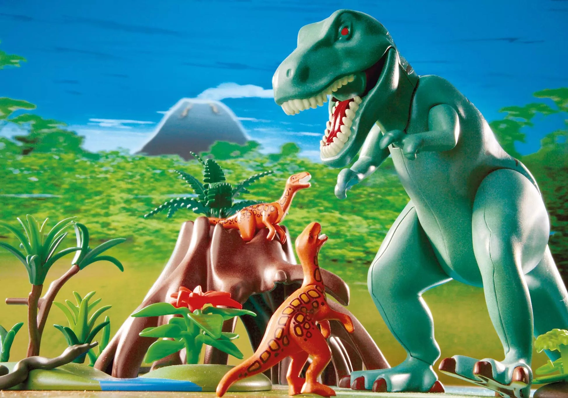 Playmobil 4171 Sammlerstück T-Rex mit Velociraptoren - plegobil