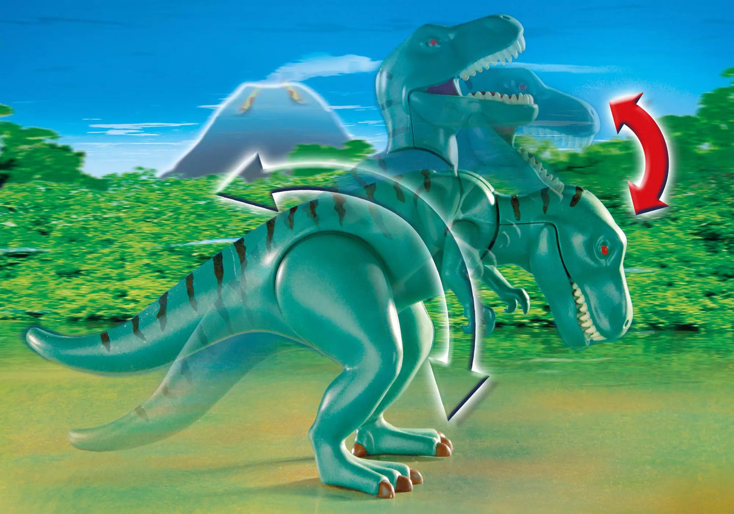 Playmobil 4171 Sammlerstück T-Rex mit Velociraptoren - plegobil