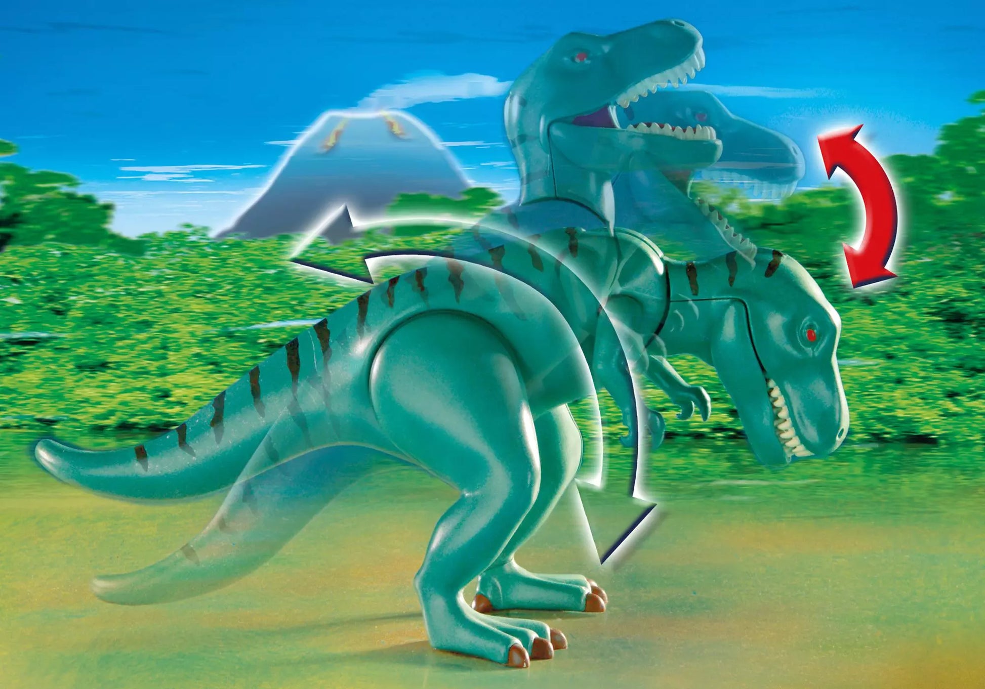 Playmobil 4171 Sammlerstück T-Rex mit Velociraptoren - plegobil