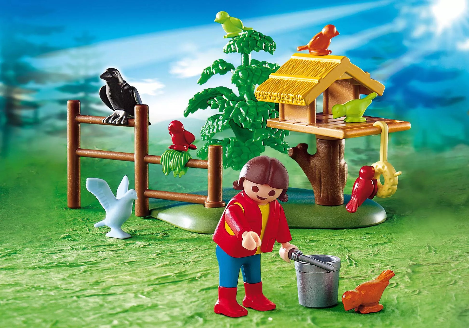 Playmobil 4203 Sammlerstück Vogelfütterung - plegobil