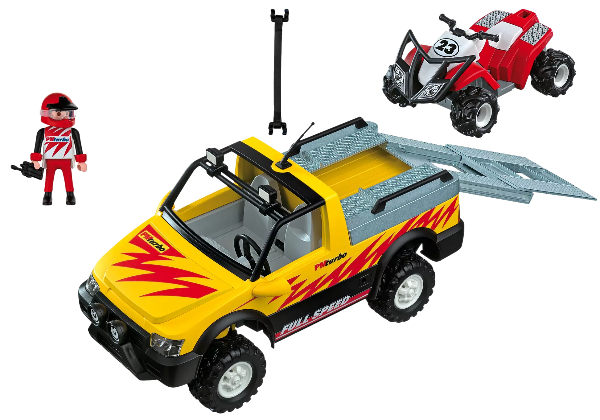 Playmobil 4228 Sammlerstück Pick-Up mit Racing Quad - plegobil