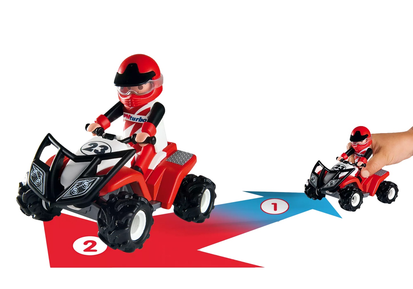 Playmobil 4228 Sammlerstück Pick-Up mit Racing Quad - plegobil