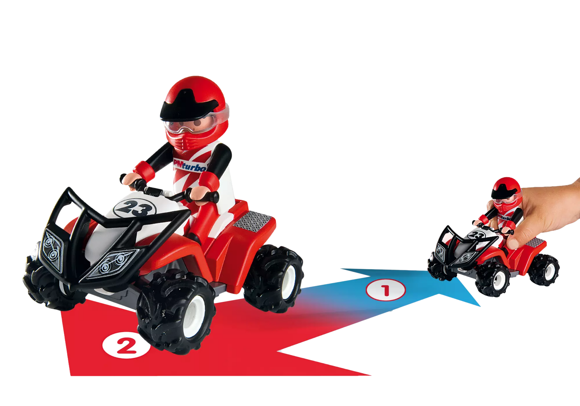 Playmobil 4228 Sammlerstück Pick-Up mit Racing Quad - plegobil