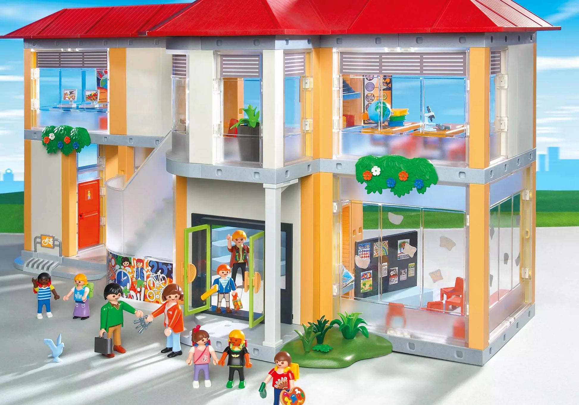 Playmobil 4324 Sammlerstück City Life Große Schule mit Einrichtung - plegobil