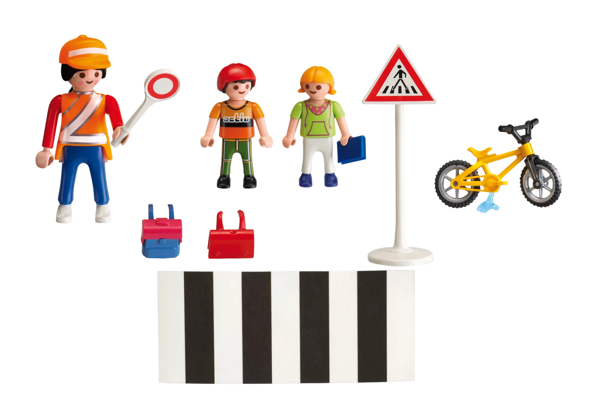 Playmobil 4328 Sammlerstück Schulweghelferin mit Kindern - plegobil