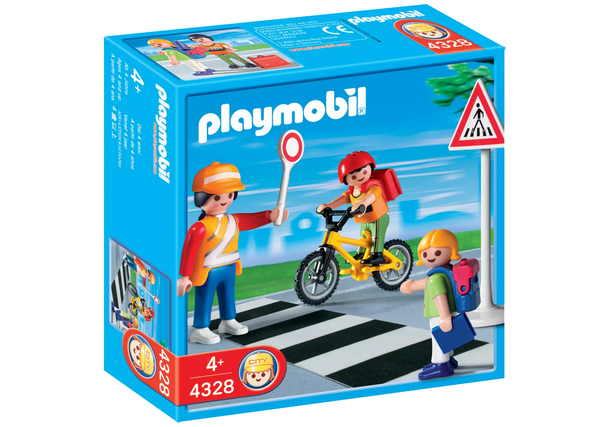 Playmobil 4328 Sammlerstück Schulweghelferin mit Kindern - plegobil