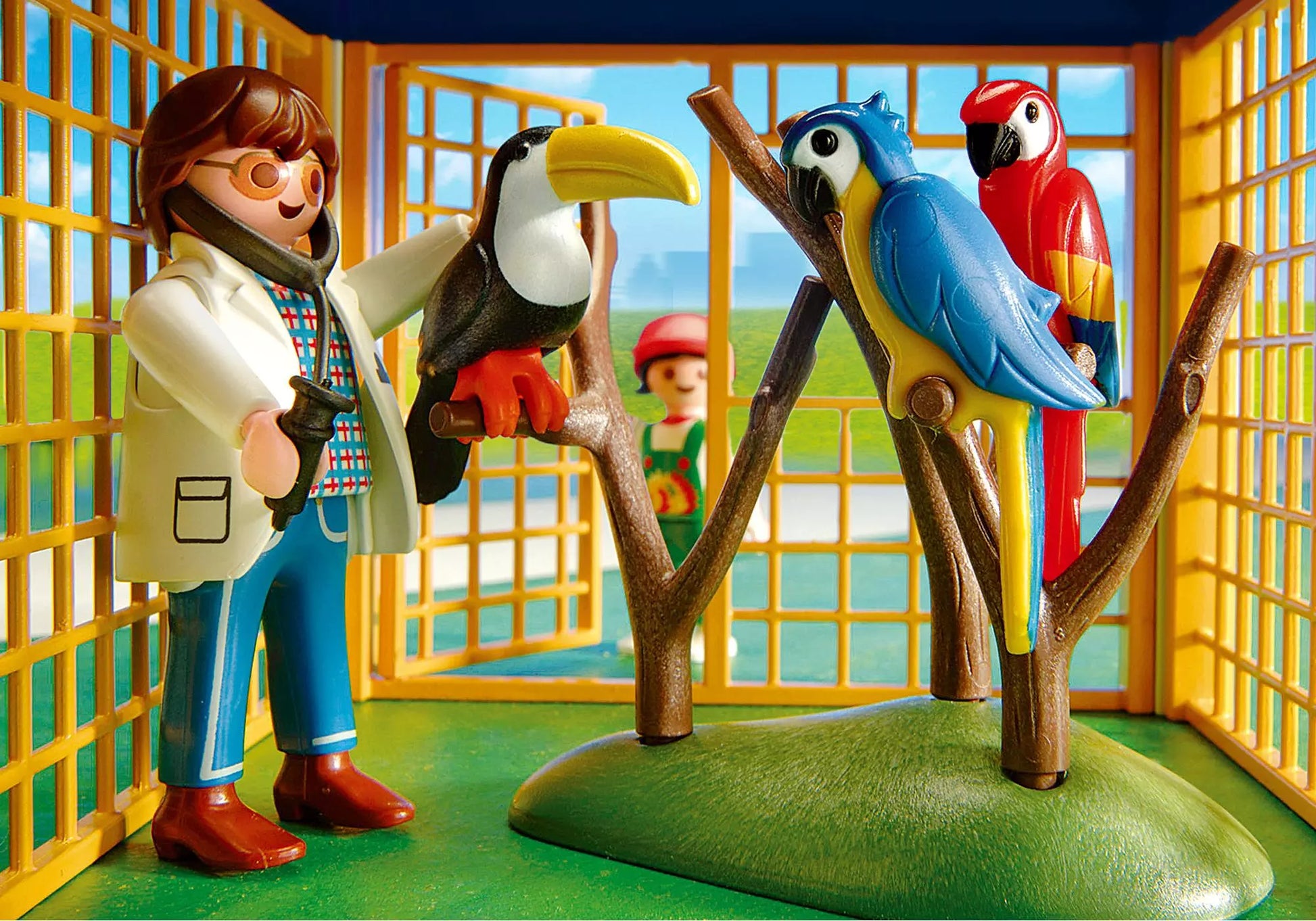 Playmobil 4343 Sammlerstück Mitnehm Tierklinik mit Gehegen - plegobil