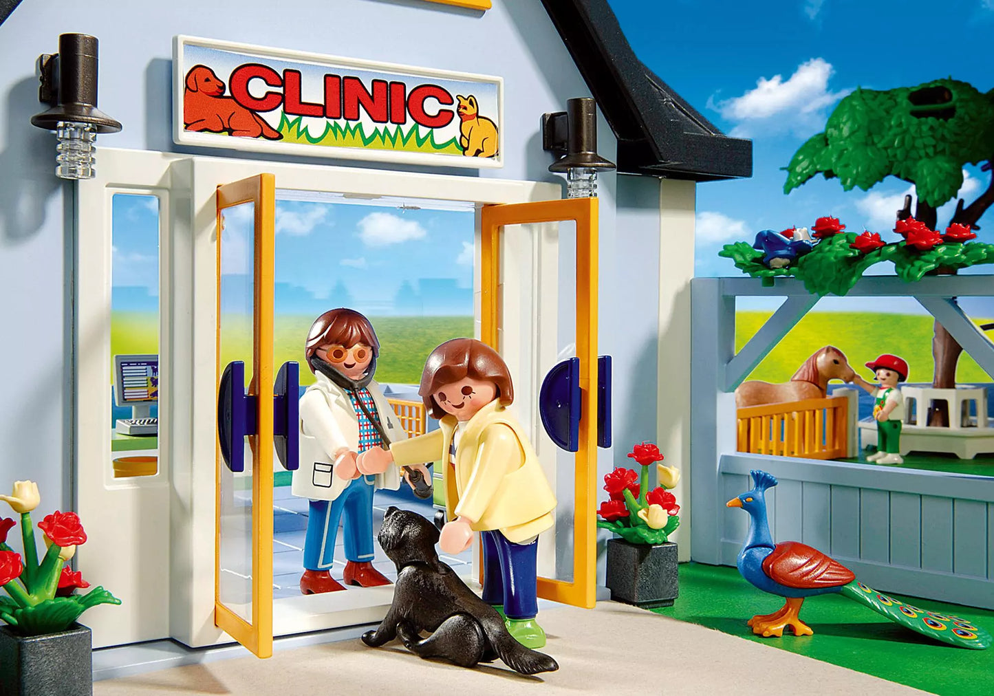 Playmobil 4343 Sammlerstück Mitnehm Tierklinik mit Gehegen - plegobil
