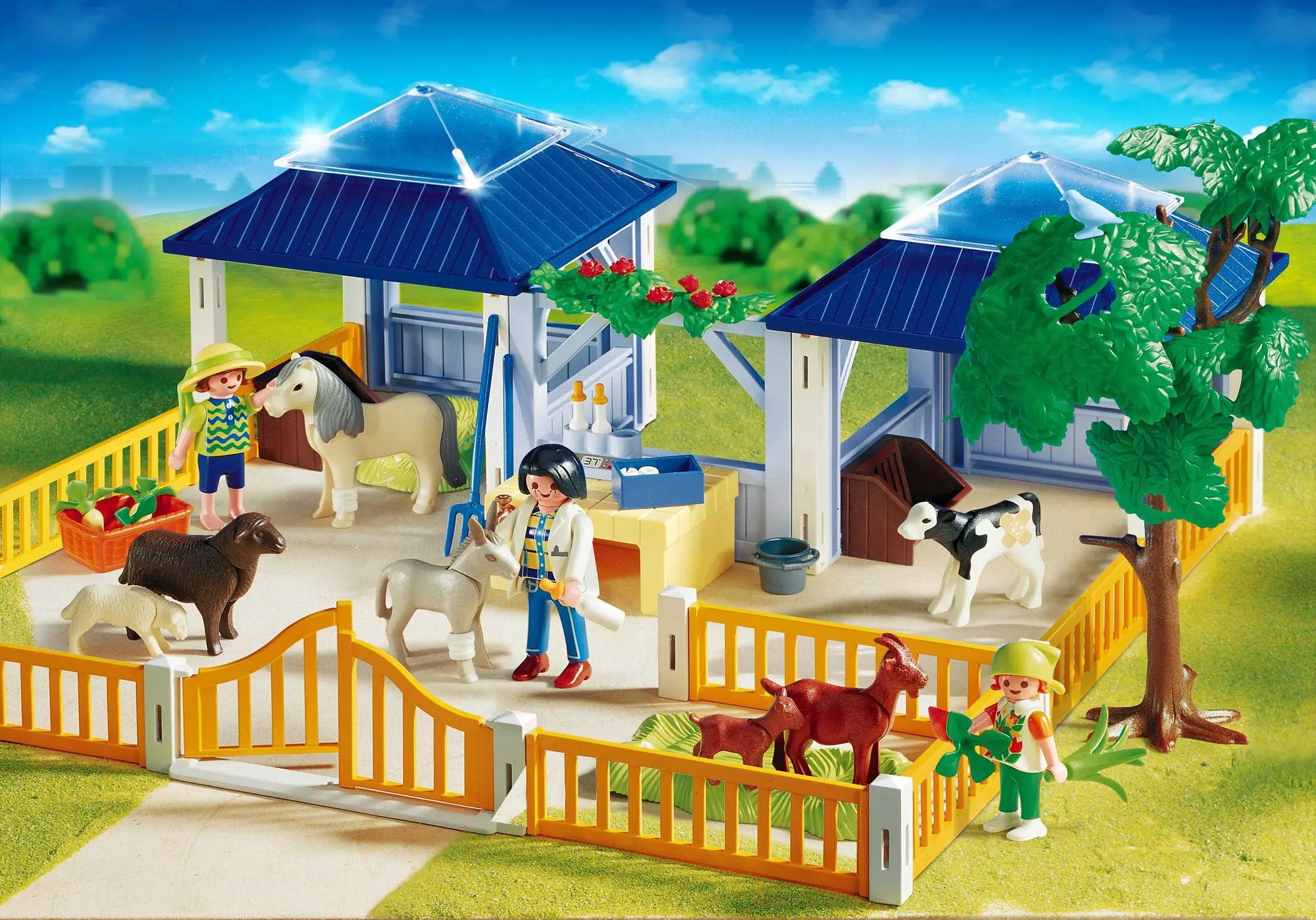Playmobil 4344 Sammlerstück Tierpflegestation mit Freigehege - plegobil