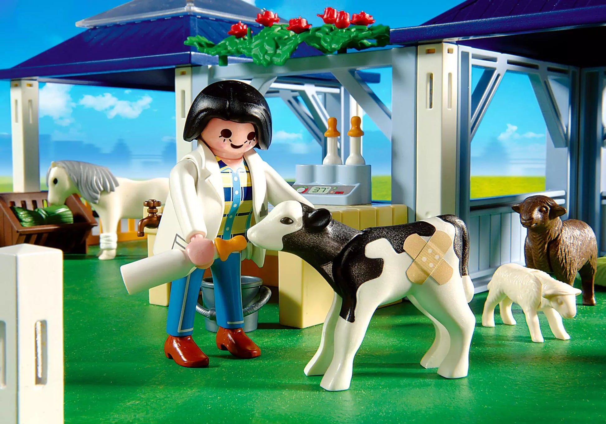 Playmobil 4344 Sammlerstück Tierpflegestation mit Freigehege - plegobil